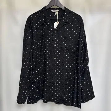 CALEE 블랙 긴팔 셔츠 CL-22AW004