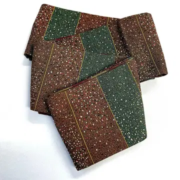 반폭 오비 워셔블 기모노 세로줄 아라레 바이컬러 기모노 122tz