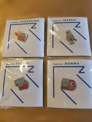토요코 인 겡키 핀 배지 세트 4종
