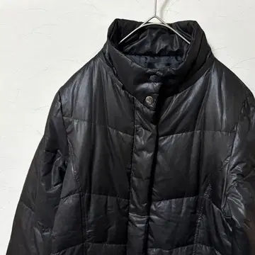 피카비아 헤이세이 갸루 y2k 다운 자켓 블랙 여성용