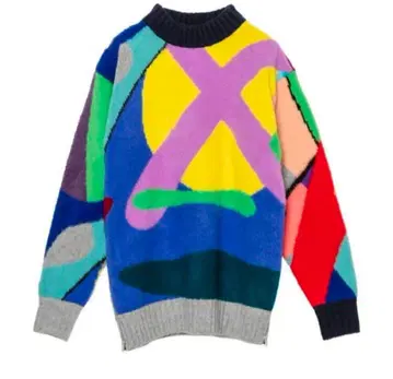 sacai kaws 사카이 카우스 울 니트 스웨터 4