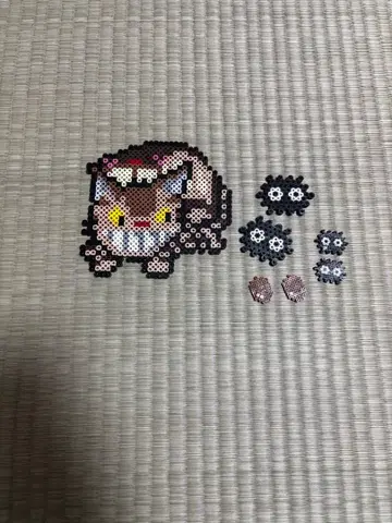 펄러비즈 고양이 버스