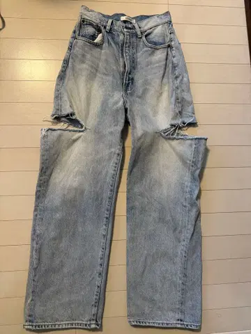 MOUSSY 사이드컷 데미지 데님 26