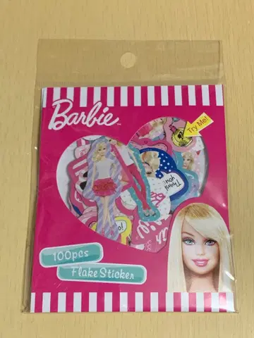 Barbie 100개입 플레이크 스티커 세트