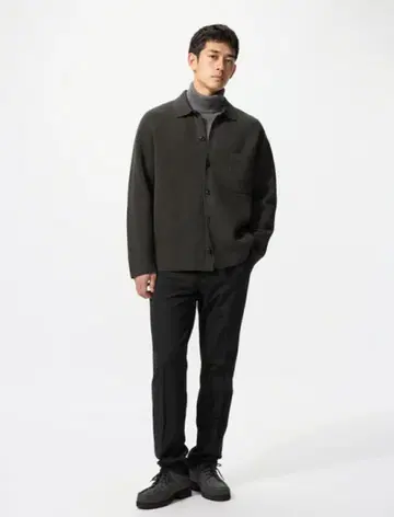 [새상품] UNIQLO 웜 스마트 팬츠 블랙 허리 82