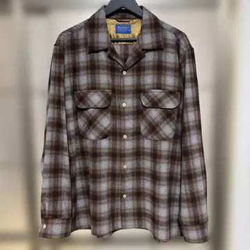 Back Number 체크 무늬 긴팔 셔츠 XL