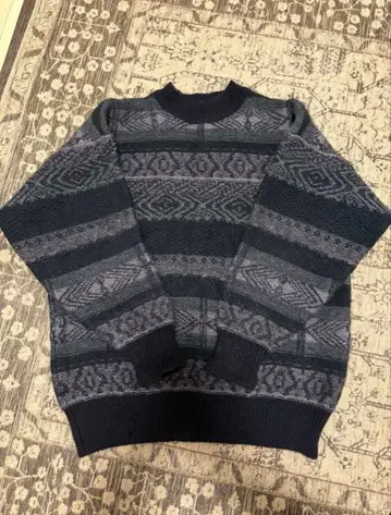 claiborne 올 패턴 울 니트