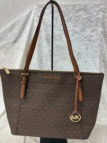 MICHAEL KORS 브라운 토트백