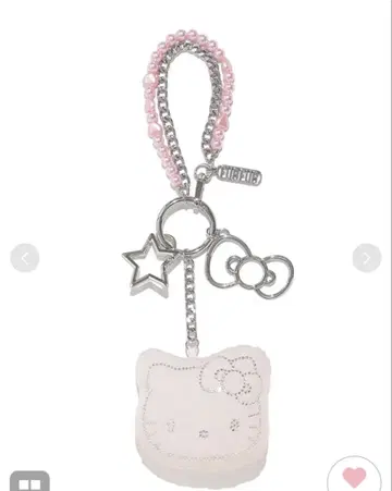 FUR FUR HELLO KITTY 크리스탈 참 새상품 핑크 최신