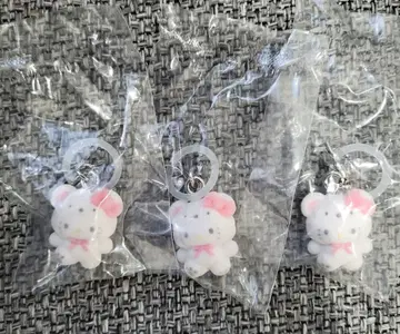 산리오 포근포근 스노우 메지루시 액세서리 3개 세트