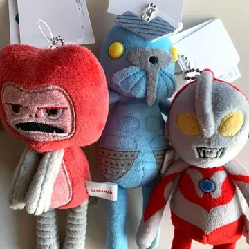 [ 택 포함 새상품 ] 울트라맨 피그몬 발탄 성인 봉제 인형 키체인