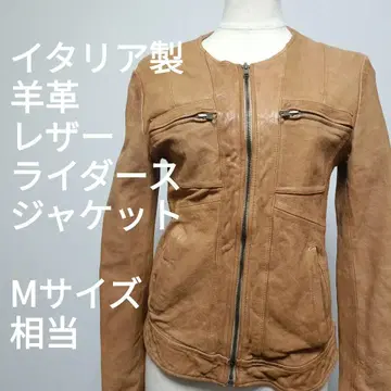 이탈리아제 양가죽 레더 라이더 자켓 M 사이즈 상당