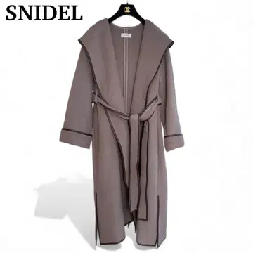 SNIDEL 파이핑 후드 코트 사이즈 1 모카