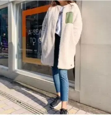 ROXY WARMY COAT 노카라 자켓 보아 리버서블