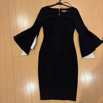 Calvin Klein 블랙 무릎 기장 원피스 사이즈 2