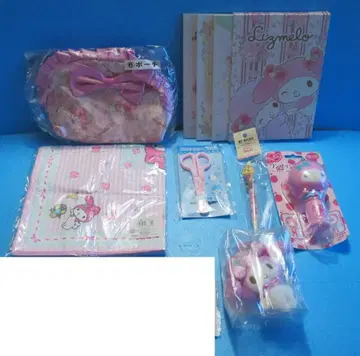 마이멜로디 굿즈 7세트 서티원 리즈멜로 봉제 인형 딸기 신문 산리오