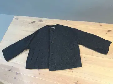 NICO. 노카라 자켓 38 사이즈 다크 그레이