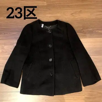 23구 알파카 숏코트 블랙