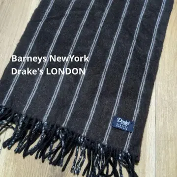 [ 새상품급 ] 바니스뉴욕 별주 드레익스 머플러 브라운 스트라이프
