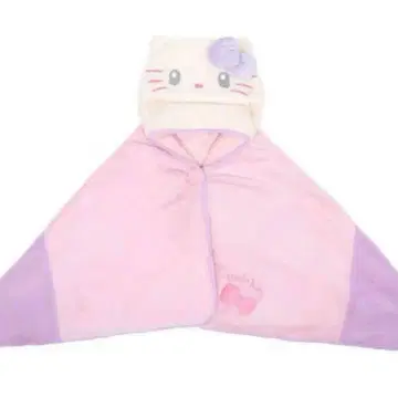 헬로키티 후드 부착 판초 USJ 유니버셜 담요