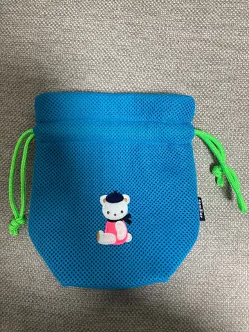 파밀리아 메쉬 복조리 파우치 블루