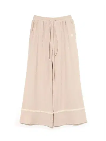 Milky pile heart long pants