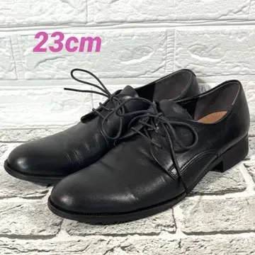 ing 잉그 블랙 천연 가죽 레이스업 슈즈 23cm