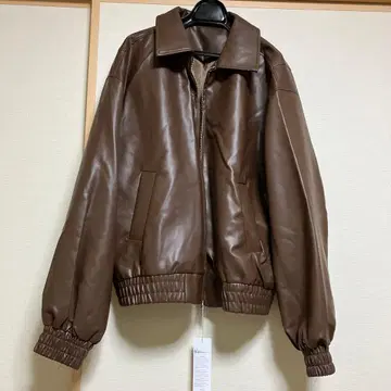 가죽 자켓 브라운