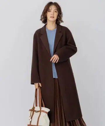 [ 상태 좋음 ] 23구 울 리버 롱 코트 40