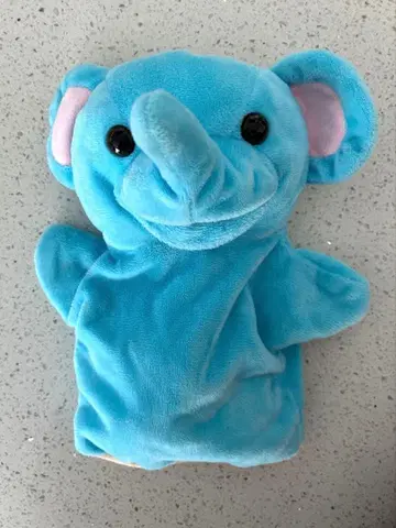 코끼리 핸드 퍼펫 봉제 인형