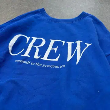 CHIGNON 시뇽 CREW 맨투맨 파란색 오버 사이즈 FREE