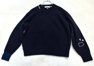 유니클로 x 아냐 울 100% 스웨터 네이비 빅 사이즈 XL 여성용