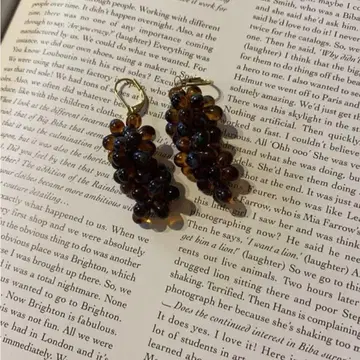 clear bubble earring / me and her