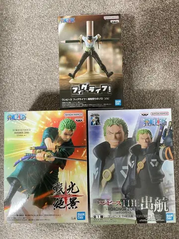 원피스 전광절경 THE 출항 피그라이프 로로노아 조로 피규어 3종