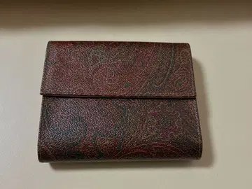 미사용 ETRO 접이식 지갑 페이즐리 무늬