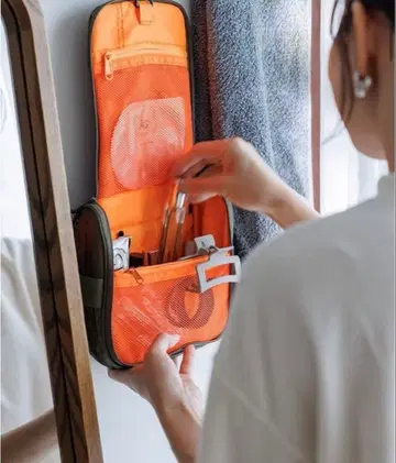 [미개봉 새상품] forme 히가시하라 아키 트래블 화장품 파우치 네이비