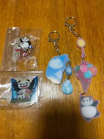 팬더코팬더 아크릴 펜 스탠드 & 흔들흔들 3단 키링