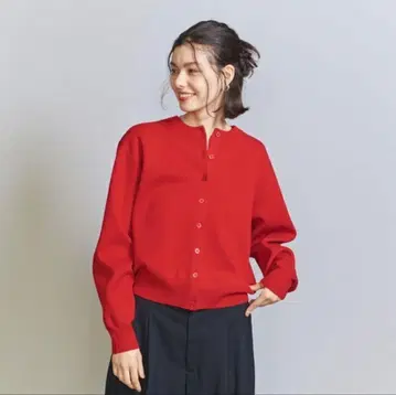 밀라노 리브 니트 가디건 - 워셔블