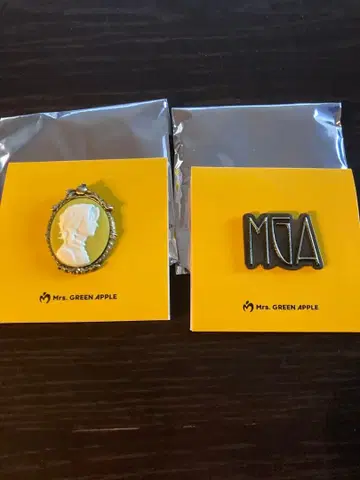 Mrs. GREEN APPLE 핀 배지 세트 2개 세트