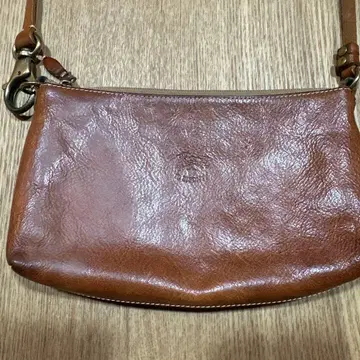 일비종떼 브라운 가죽 숄더백