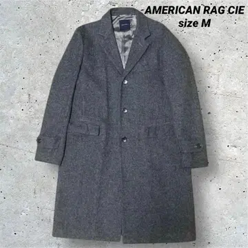 AMERICAN RAG CIE 울 롱 그레이 체스터 코트 구제 의류