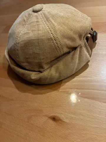 Basiquint 코듀로이 헌팅 캡 베이지 57-59cm