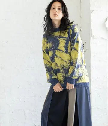 [ osmosis ] 자카드 니트 풀오버