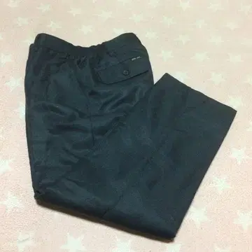 남성용 네이비 슬랙스 허리밴딩