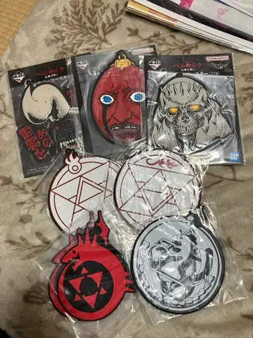 강철의 연금술사 F상 러버 코스터 벨제붑 PVC 스티커 7개 세트