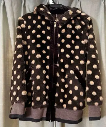 FRAPBOIS 밤비 패턴 퍼 점퍼