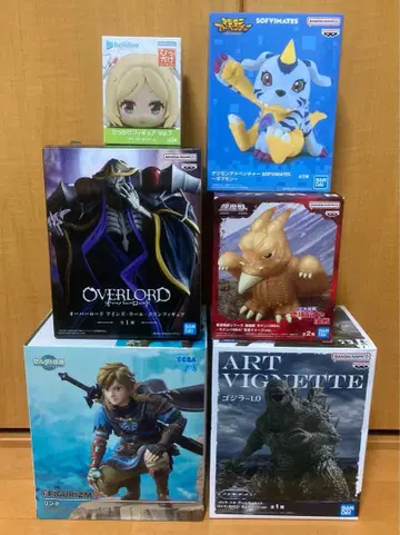 프라이스 피규어 6세트 고질라 젤다의 전설 오버로드 디지몬