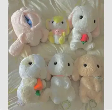 묶음 판매 세트 토끼의 big 봉제 인형 백 6개