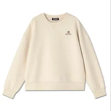 MARY QUANT 로고 퀼팅 풀오버 아이보리