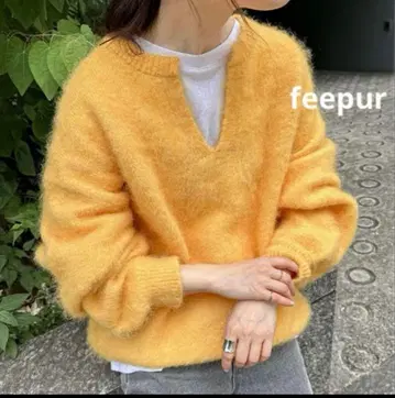 feepur 페피르 울 혼방 기모 키넥 니트 핸드 워셔블